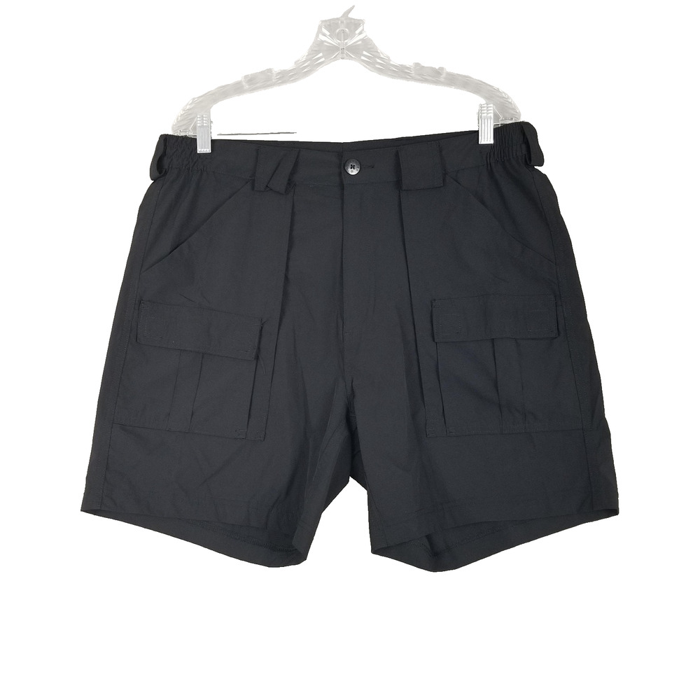 Weekender Cargo Shorts Mens 36 Black Nylon Spandex Lightweight Hiking Pockets
